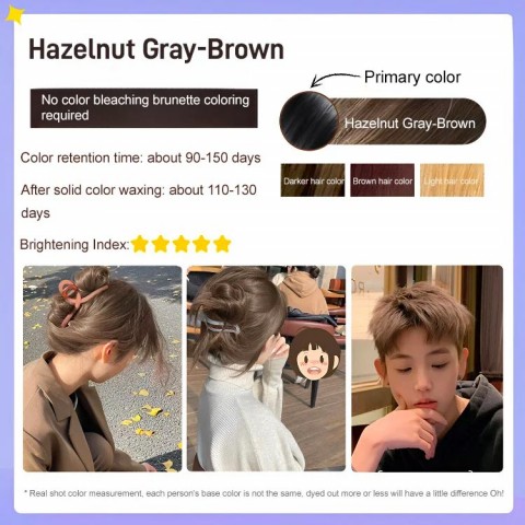 Hazelnut Ash Brown Non-Bleaching Dye Cream