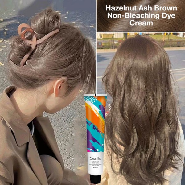 Hazelnut Ash Brown Non-Bleaching Dye Cre..