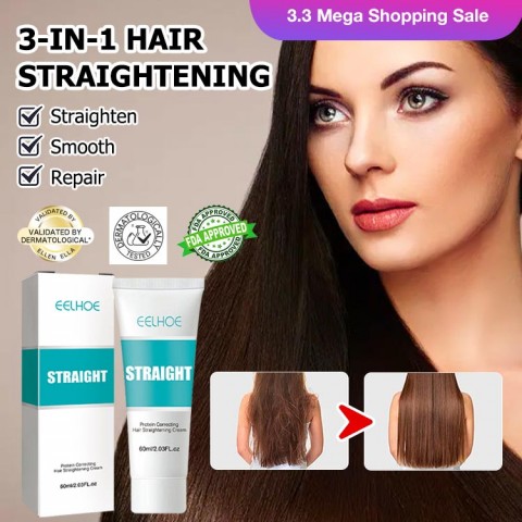 Keratin Treatment Hair Straightening Cream-Use once to maintain 3-6 months