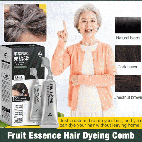 Fruit Essence Hair Dyeing Comb