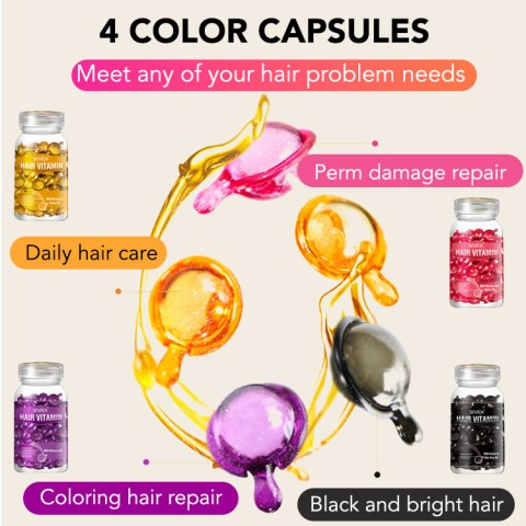 Moisturizing Anti-Frizz Capsules Soft Repair protect Hair Essential Oil