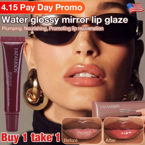 Water glossy mirror lip glaze