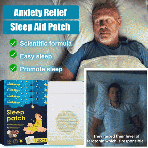 8.15 Payday Sale- Anxiety Relief Sleep Aid Patch - Natural ingredients no side effect no pills deep sleep - Cleanse body of harmful accumulations - 1 box with 12pcs