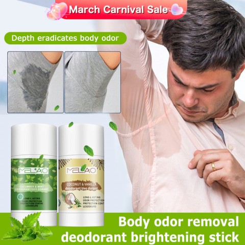 Body odor removal deodorant brightening stick