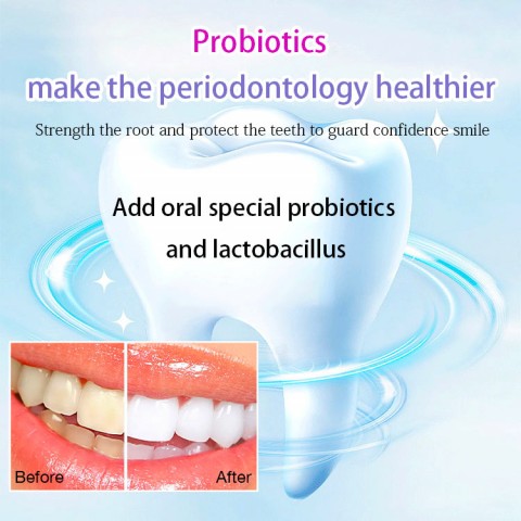Recommended By Professional Dentists - natural probiotic enzyme toothpaste - remove bad breath, tartar, oral bacteria
