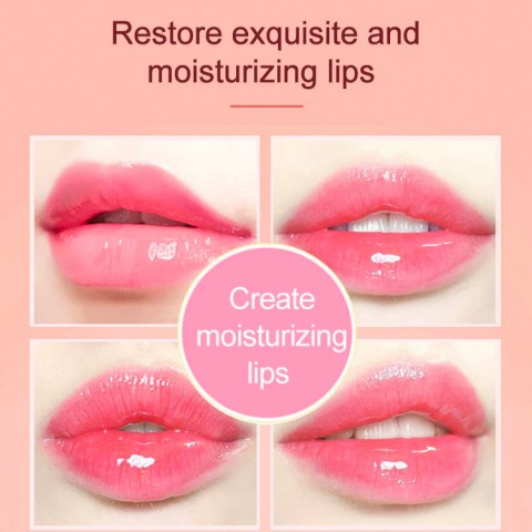 Moisturizing color changing dual-color lip mask