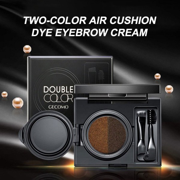 Two-color air cushion dye eyebrow cream..