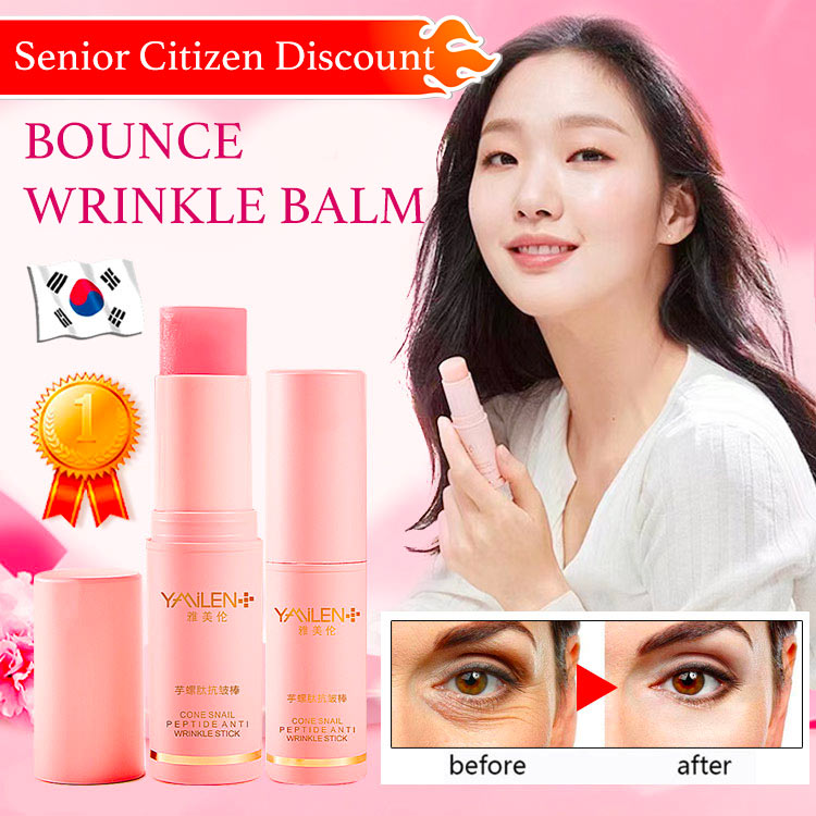Anniversary Carnival - Buy now and save ₱300-Hot Sale In Korea-Bounce Wrinkle Balm-Reduce the appearance of crows feet/neck lines/forehead lines/ nasolabial lines