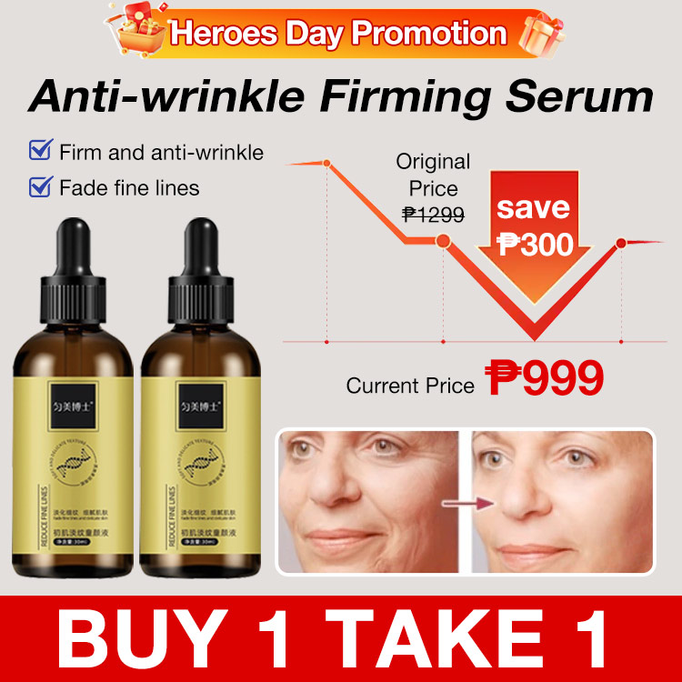 Heroes Day Promotion- To Save 300P for buy one take one - Anti-wrinkle Firming Serum - Reduce Fine Lines Firms Skin, Hydrate & Moisturize for All Skin Types