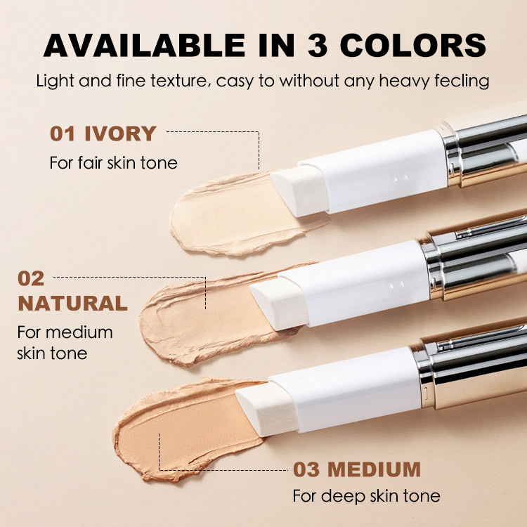 Heroes Day promotion - Blanc Cover Cream Stick V - Long lasting/Weightless coverage/Microfine soft bristles includes - The Ultimate Solution for Spot Coverage and a Smooth, Even Complexion Anywhere You Go!