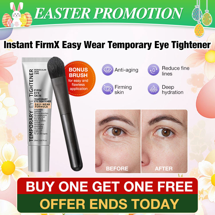 Easter promotion get Free Brush -Instant FirmX Easy Wear Temporary Eye Tightener - Solve puffiness. eye bags. fine lines and crow's feet in minuters