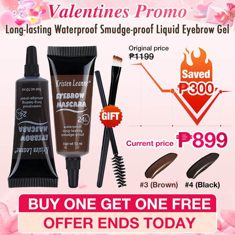 Valentines Promotion Buy 1 Take 1 - Long-lasting Waterproof Smudge-proof Liquid Eyebrow Gel - 24H long lasting/Waterproof/Easy to use for beginners - Free brush included