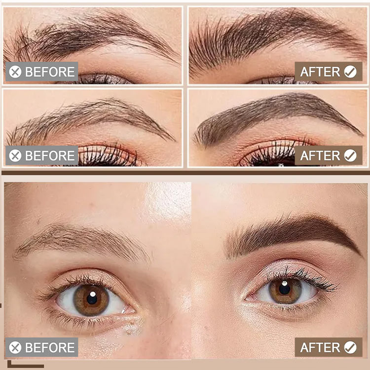 New Year Promotion Buy 1 Take 1 - Long-lasting Waterproof Smudge-proof Liquid Eyebrow Gel - 24H long lasting/Waterproof/Easy to use for beginners - Free brush included