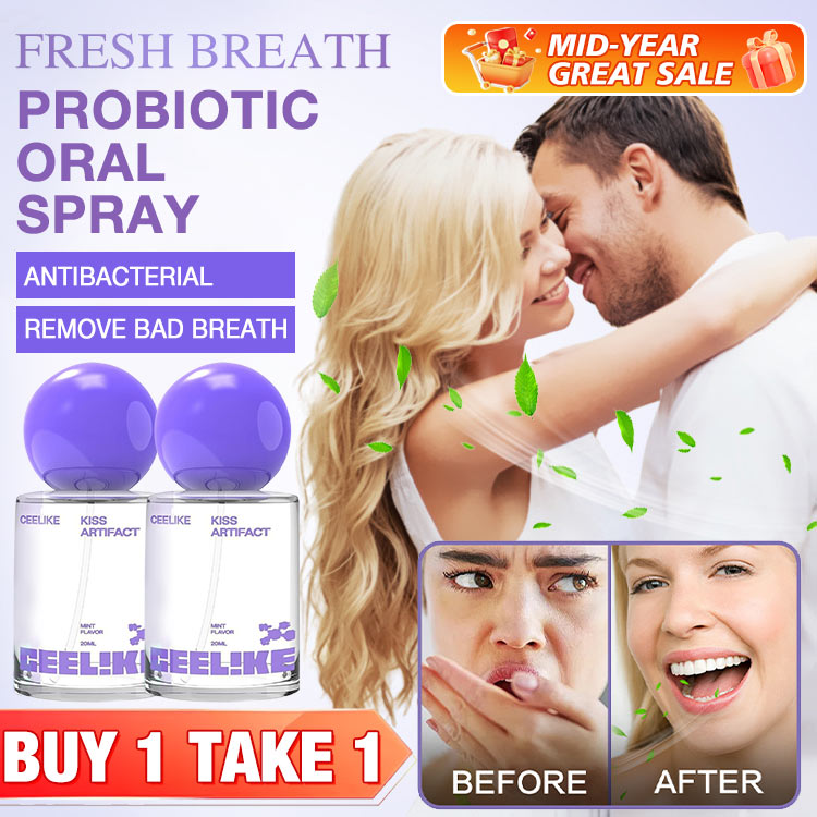 Mid-Year Great Sale to save 200P now -probiotic oral freshening spray - improve oral health. Lightweight and portable, let you travel with confidence