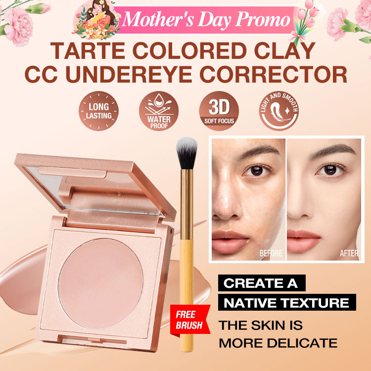 Mothers day promo get Free Brush- Colored Clay Undereye Corrector-You deserve to look refreshed and confident-experience the transformation today