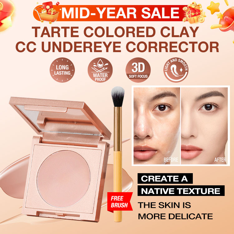 Mid-Year Sale get Free Brush- Colored Clay Undereye Corrector-You deserve to look refreshed and confident-experience the transformation today