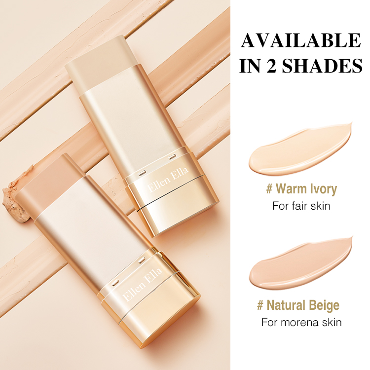 New product launch-2 PCS 1590-Ellen Ella Concealer Foundation Stick-High coverage-16 hours waterproof and sweatproof-Hot sale in Korea