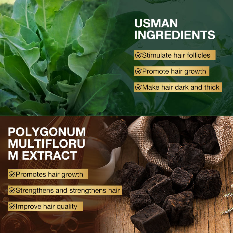 New Year Promotion Buy 1 Take 1 - Herbal Arborvitae Leaf Hair Growth and Darkening Combination - 100% Natural Ingredients/Simple application/Authentic proof