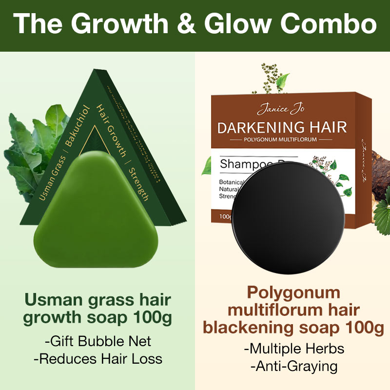 New Year Promotion Buy 1 Take 1 - Herbal Arborvitae Leaf Hair Growth and Darkening Combination - 100% Natural Ingredients/Simple application/Authentic proof