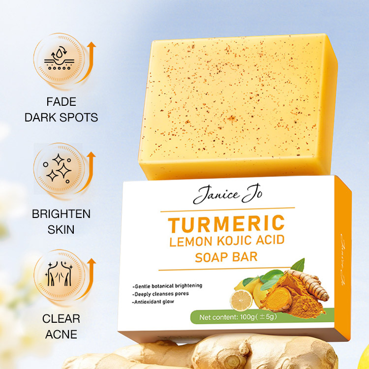 Heroes Day promotion- Add 200P for Second Piece -JaniceJo Lemon Kojic Acid Turmeric Whitening Soap Bar for Face and Body - Get clearer, brighter, healthier-looking skin every wash!