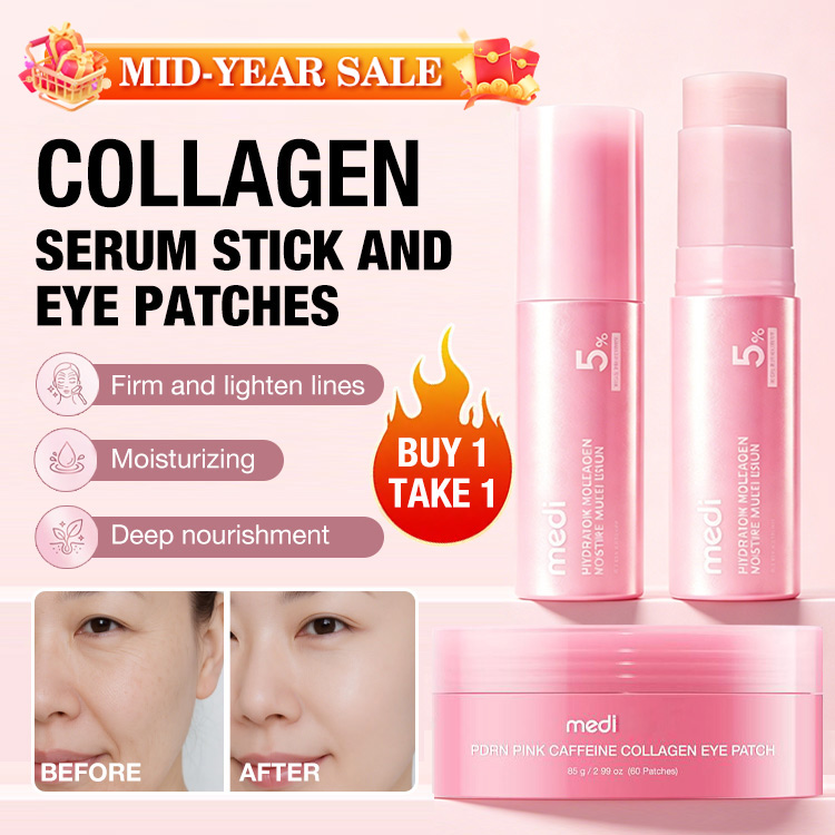 Mid-Year Sale– Buy 1 Take 1 – Collagen Serum Stick  And Eye Patches– Instantly Moisturizes, Reduces Fine Lines & Boosts Skin Elasticity-The perfect on-the-go treatment