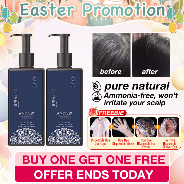 Easter promotion Buy 1 Take 1-Free hair dyeing tools-Heritage Inheritance Plant Dye Hair Cream-Herbal hair dye is safe and non-irritating-Ammonia-free-Achieve salon-quality results at home.