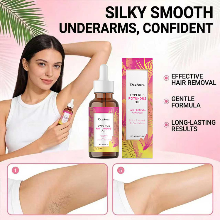 Mid-Year Sale- Buy 1 Take 1 - Natural Cyperus Rotundus Hair Removal Oil -Inhibits Hair Growth and Repairs Skin - 100% natural formula-No-Irritation-Safe for Underarms, Legs, face,and Bikini Line
