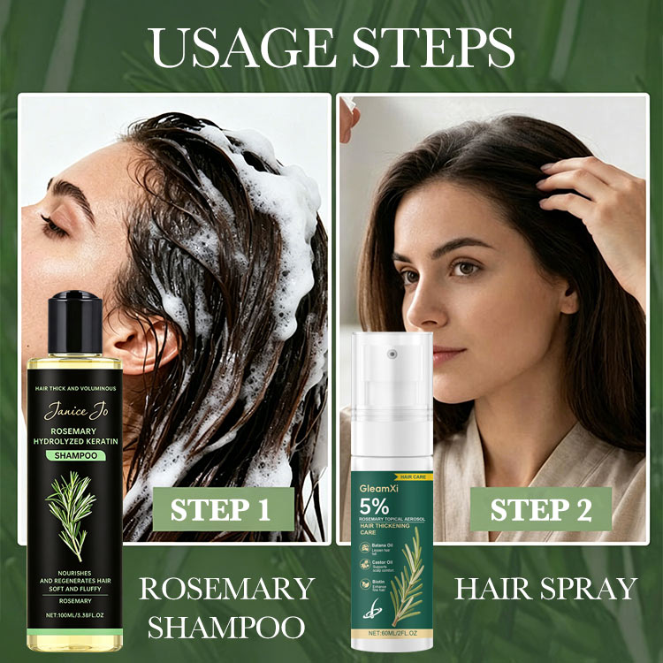 Mothers day promo Buy 1 Take 1 - Rosemary Shampoo and Hair Spray - Boost Hair Growth, Control Oil , Dandruff, Soothe Scalp lritation and Restore Shine