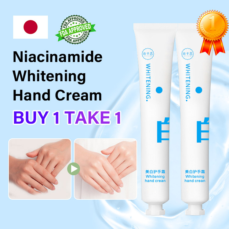Japan Imported Niacinamide Whitening Hand Cream - Lighten melanin precipitation, hydrate and moisturize, whiten and brighten - For knuckles, elbows, knees, ankles, etc.