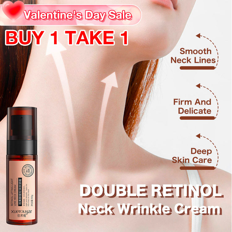 Buy 1 Take 1 - Double Retinol Anti-wrinkle Neck Cream - Lighten Neck Lines, Firming Neck Skin, No Double Chin
