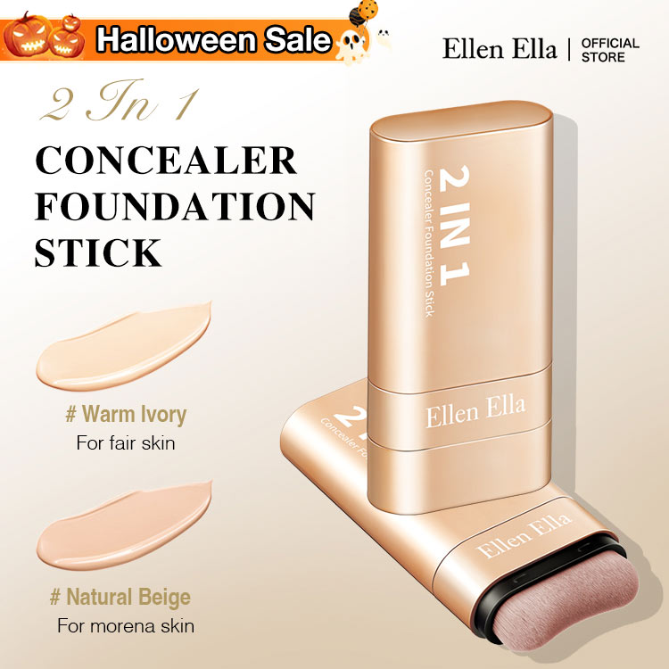 Halloween Sale-2 PCS 1590-Ellen Ella Concealer Foundation Stick-High coverage-16 hours waterproof and sweatproof-Hot sale in Korea