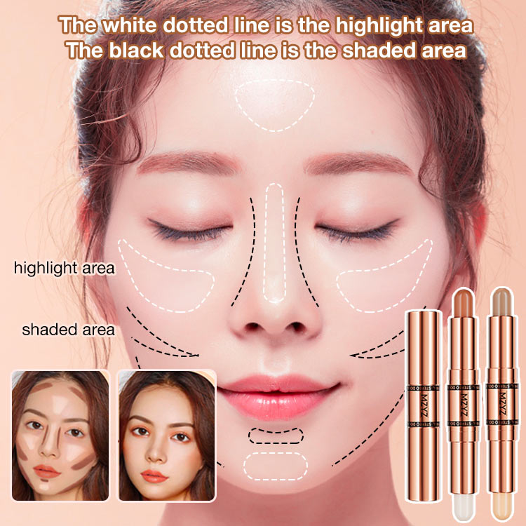 Mothers Day Promo Buy 1 Take 1 - 2 IN 1 Highlighter & Contour Stick - Easily create a small V face