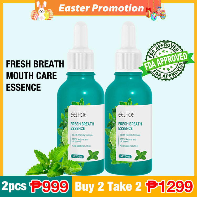 Easter Promotion-Buy 1 Get 1-Natural Fresh Breath Oral Care Essence-3 seconds to solve bad breath-Recommended by dental experts	