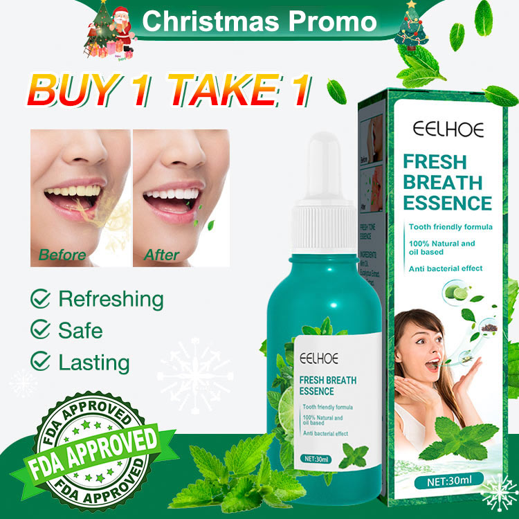 Valentine Day Promo to save 59p for Buy 1 Take 1 - Natural Fresh Breath Oral Care Essence - Removes bad breath in 3 seconds. Avoid social embarrassment. Recommended by dental experts