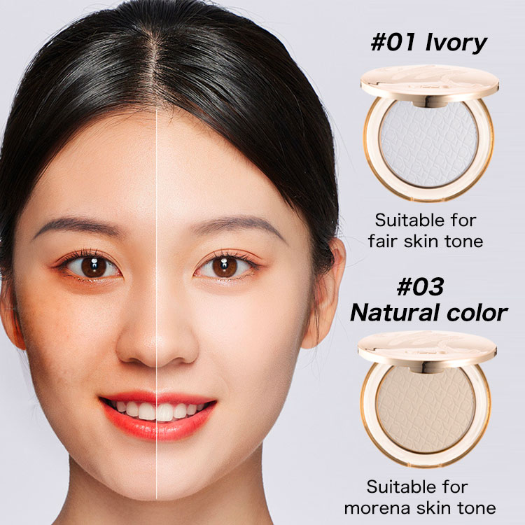 Ins Hot Style-Golden Diamond Face Powder-Concealer, Oil Control