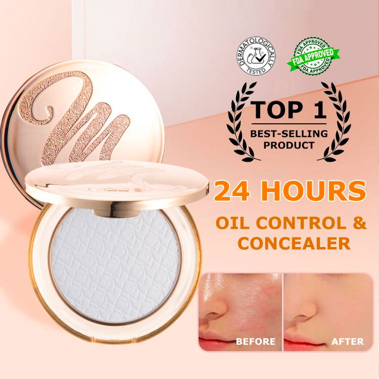 Ins Hot StyleGolden Diamond Face PowderConcealer, Oil Control